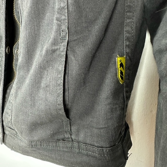 BILT IRON WORKERS Size Small Women Black Denim Motorcycle Jacket Team Yamaha - Picture 10 of 14